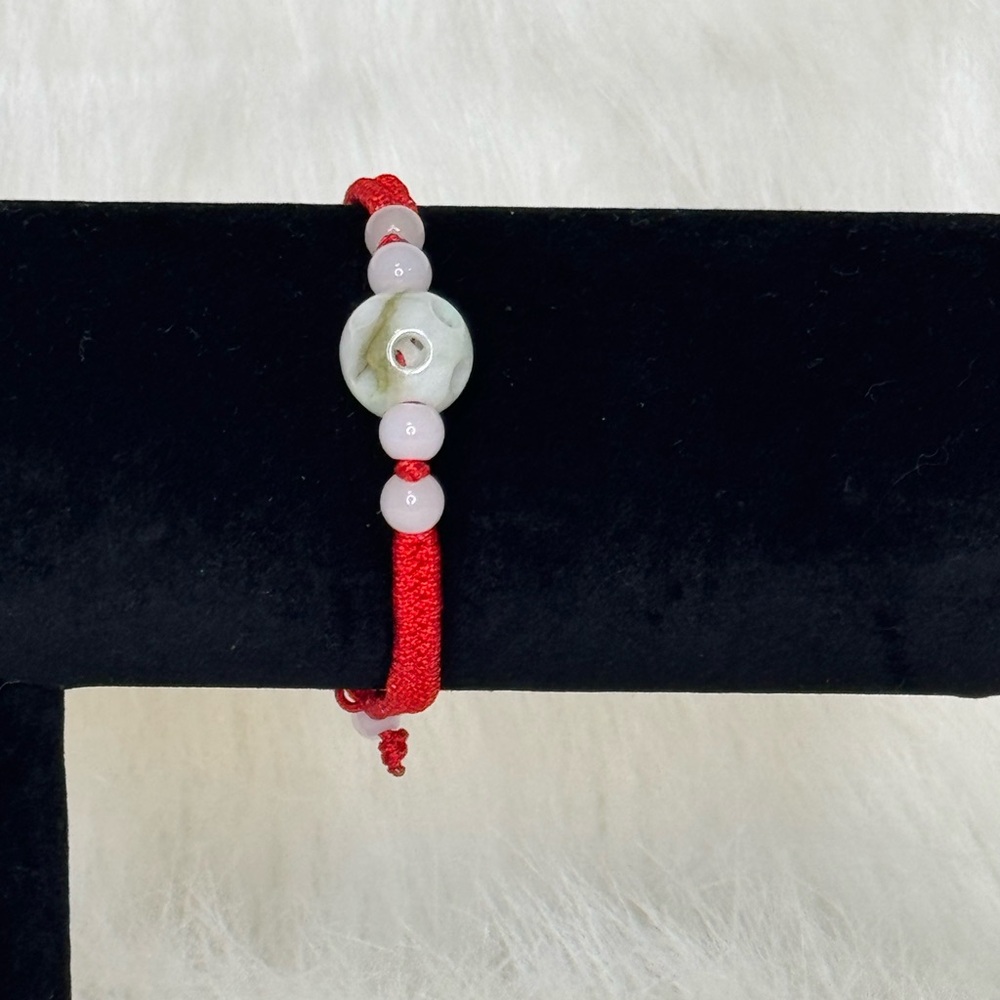 Handmade Jade Lucky Bracelet Bead Prosperity Braided Brace Bracelet
